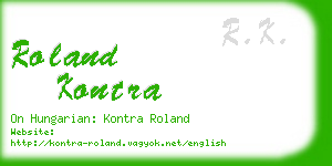roland kontra business card